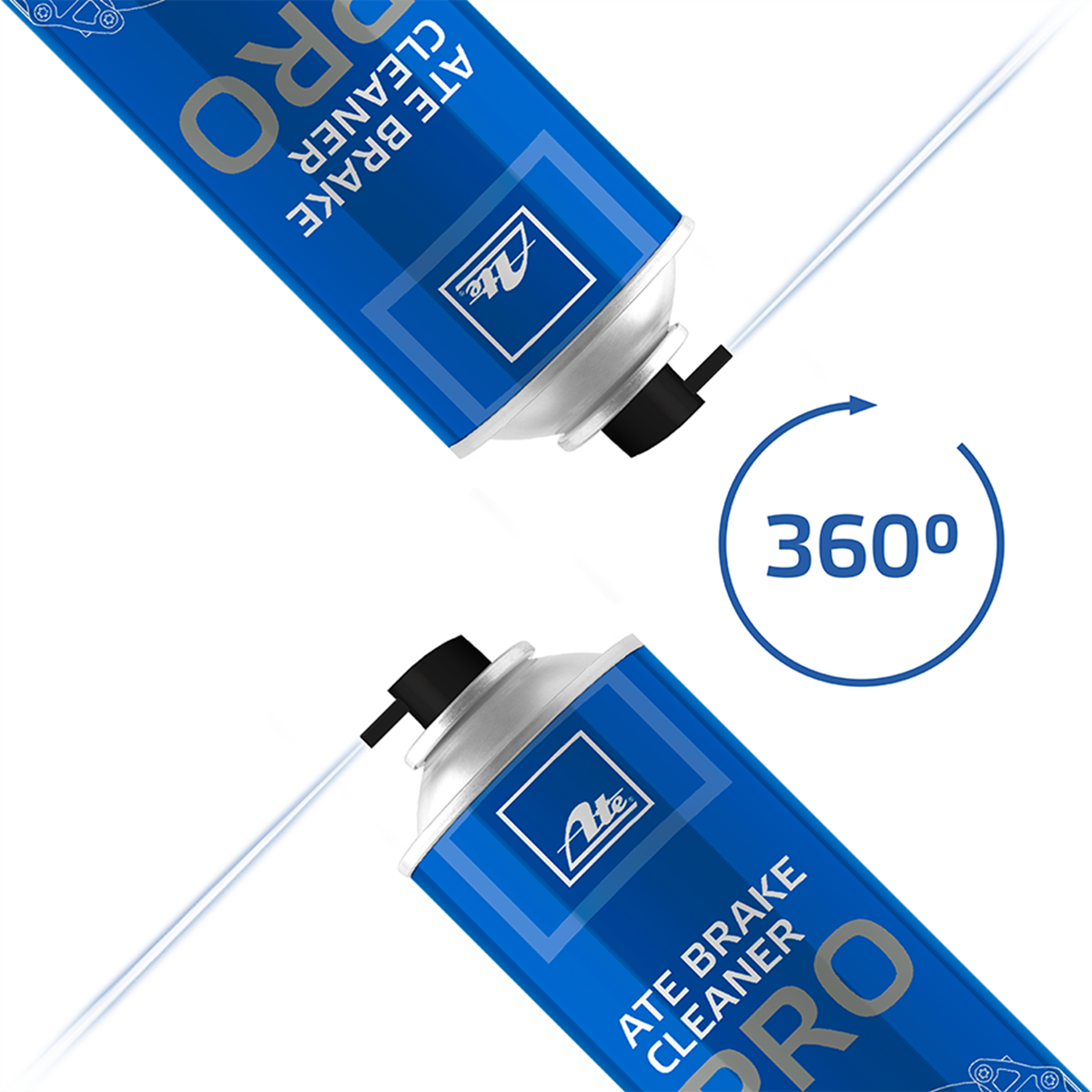 Flexible application in any position – even when inverted